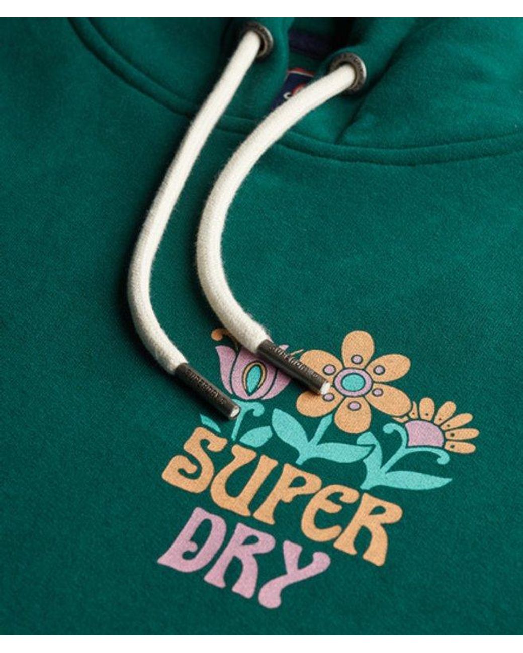 Superdry Green Summer Garden Hoodie