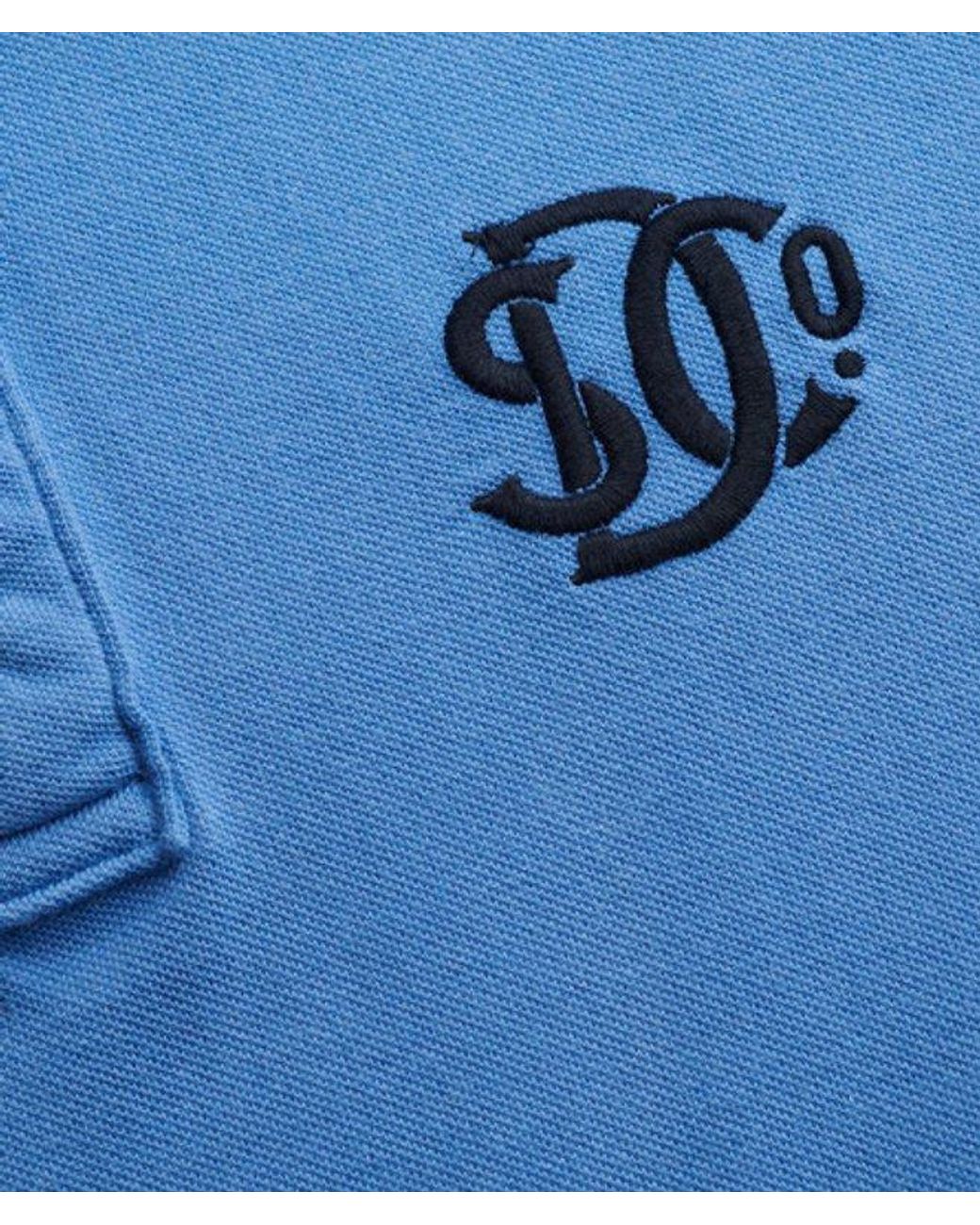 Superdry Blue & Co Pique Monogram Polo Shirt for men