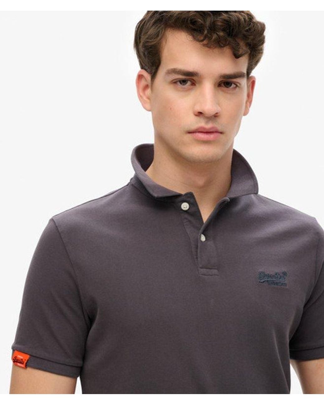 Superdry Gray & Co Vintage Destroy Polo Shirt for men