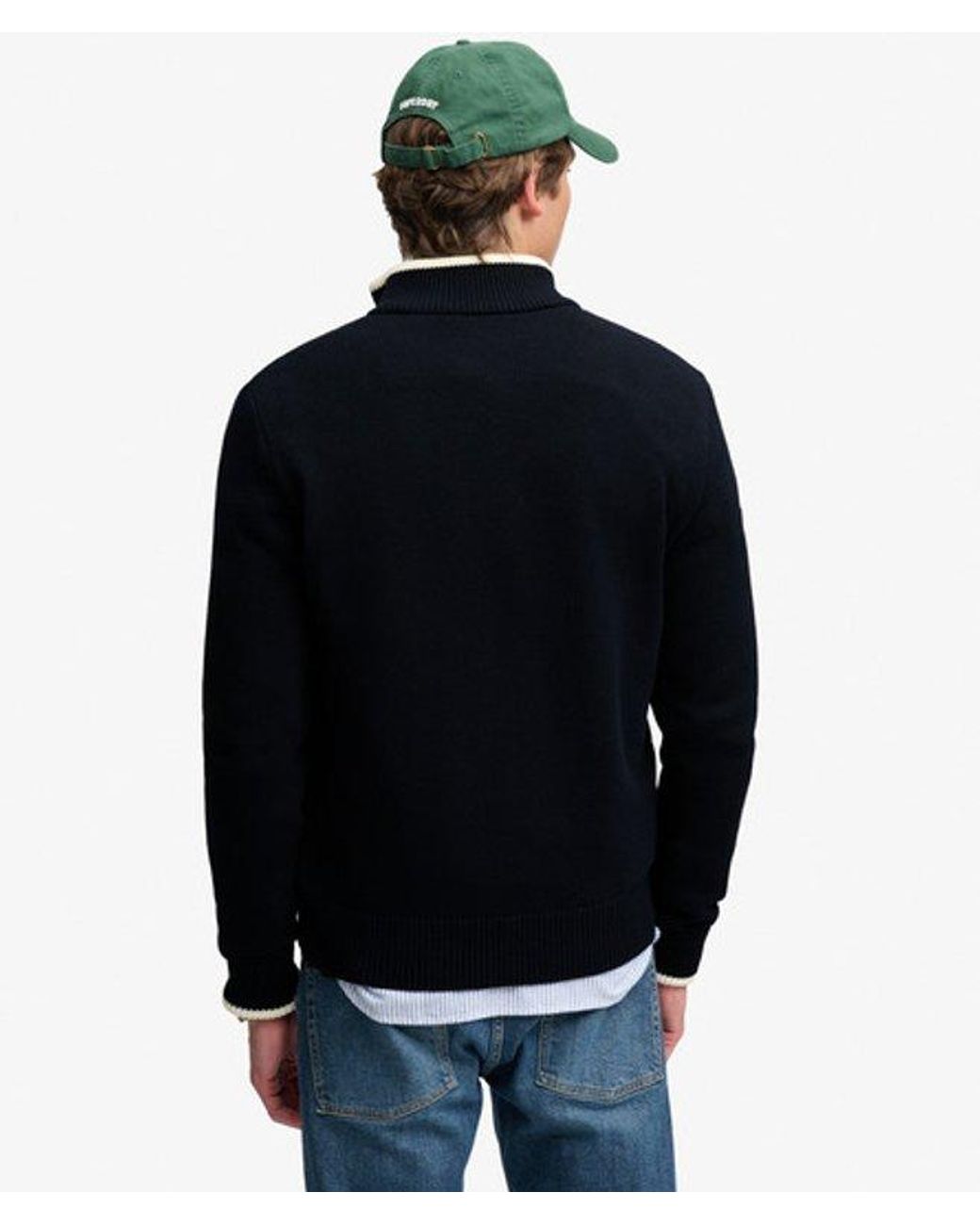 Superdry Blue & Co Straight Baffle Hybrid Jacket for men
