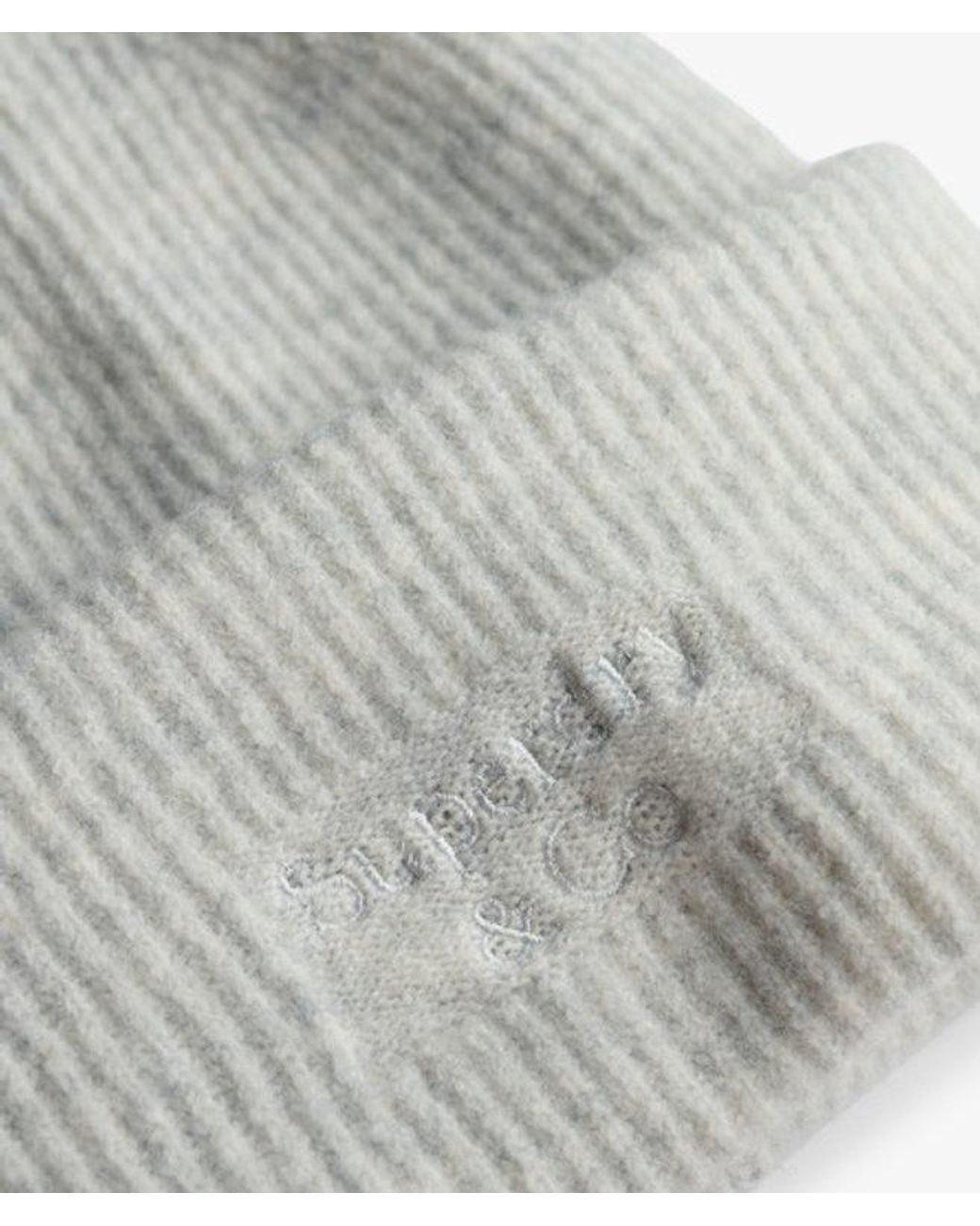 Superdry Gray & Co Heritage Rib Knit Beanie Hat