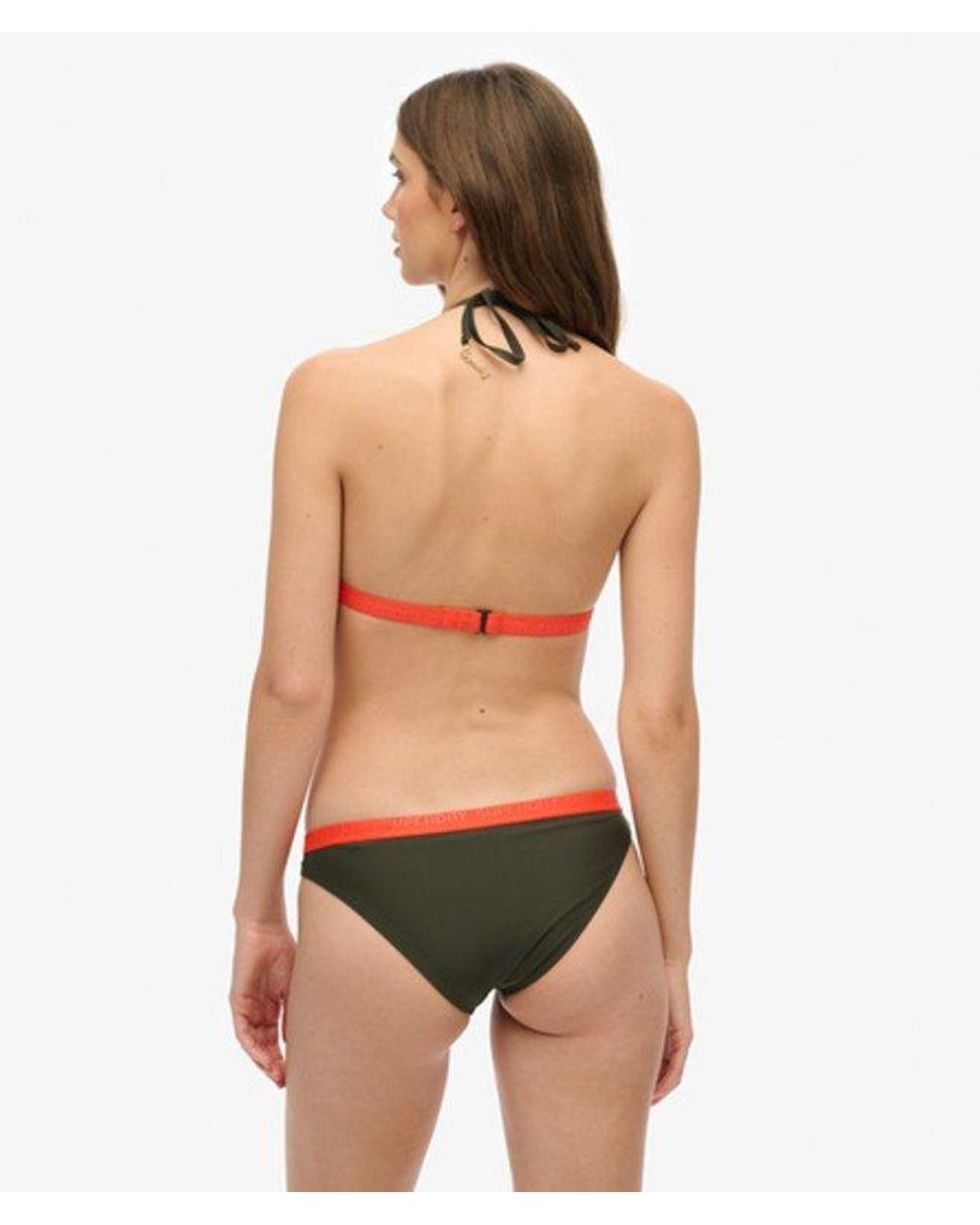 Superdry Green & Co Triangle Elastic Bikini Top