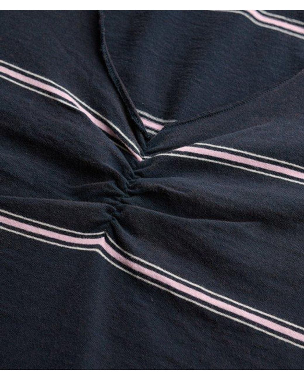 Superdry & Co Athletic Essentials Gathered Pattern Top