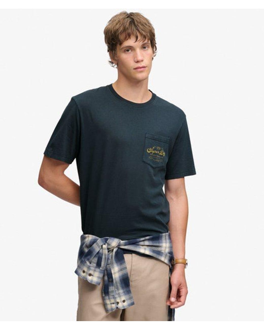 Superdry Blue Trade Loose T-Shirt for men