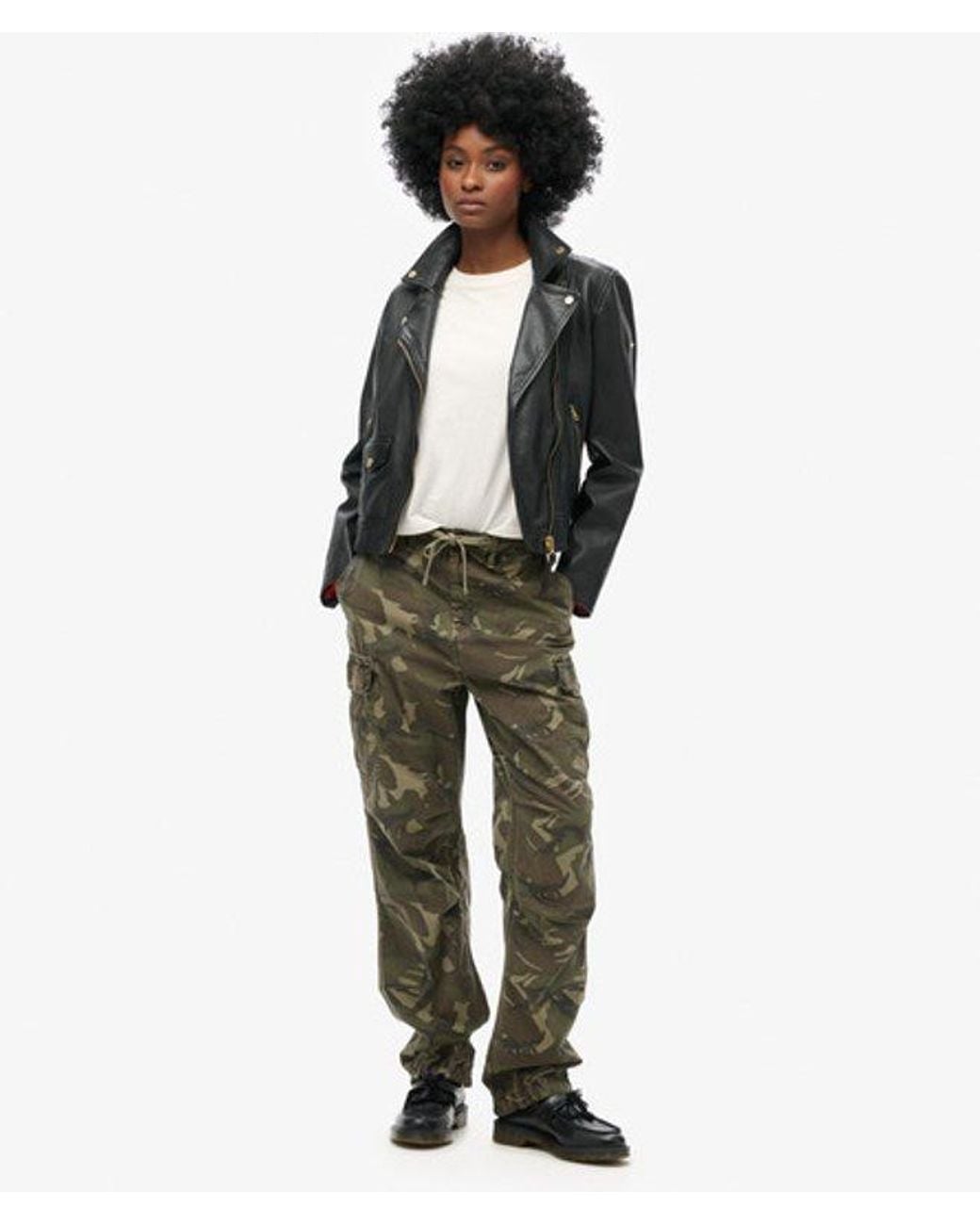 Superdry Green & Co Low Rise Para Cargo Pants