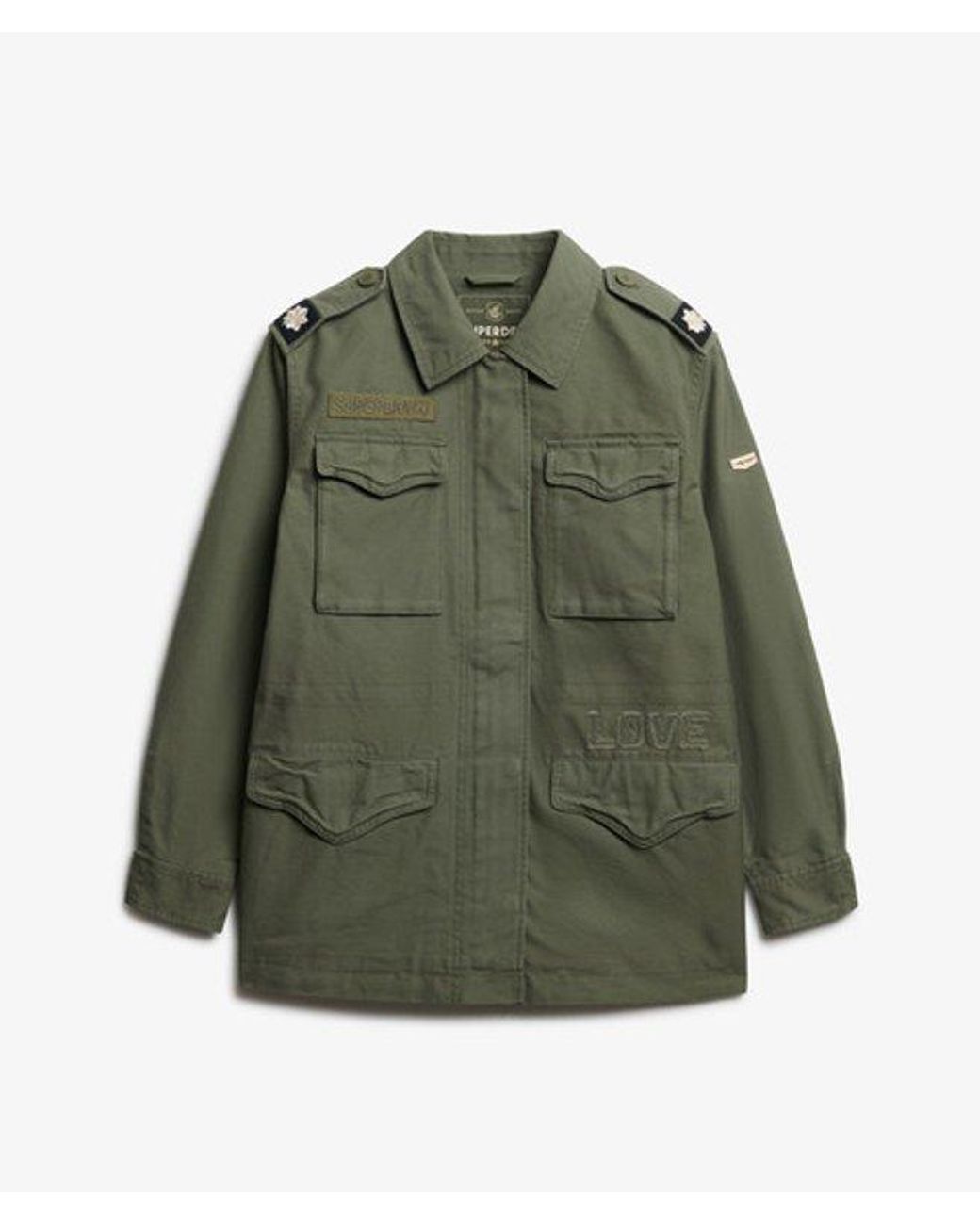 Superdry Green & Co Embellished Field Jacket
