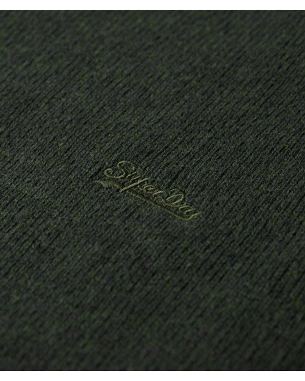 Superdry Green & Co Essential Slim Fit Crew Jumper for men