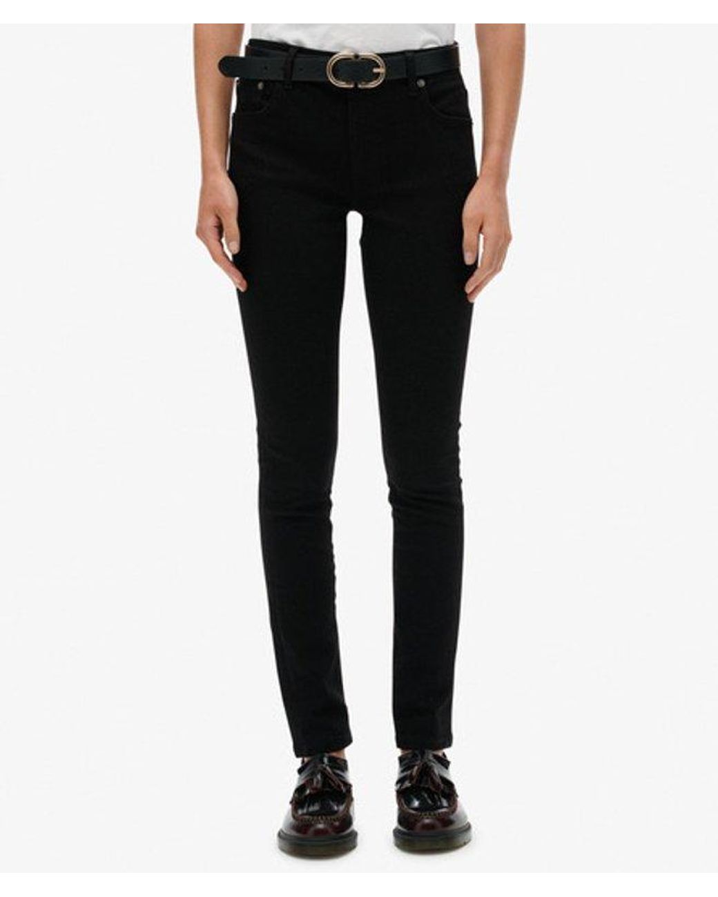 Superdry White & Co Organic Cotton Mid Rise Skinny Jeans
