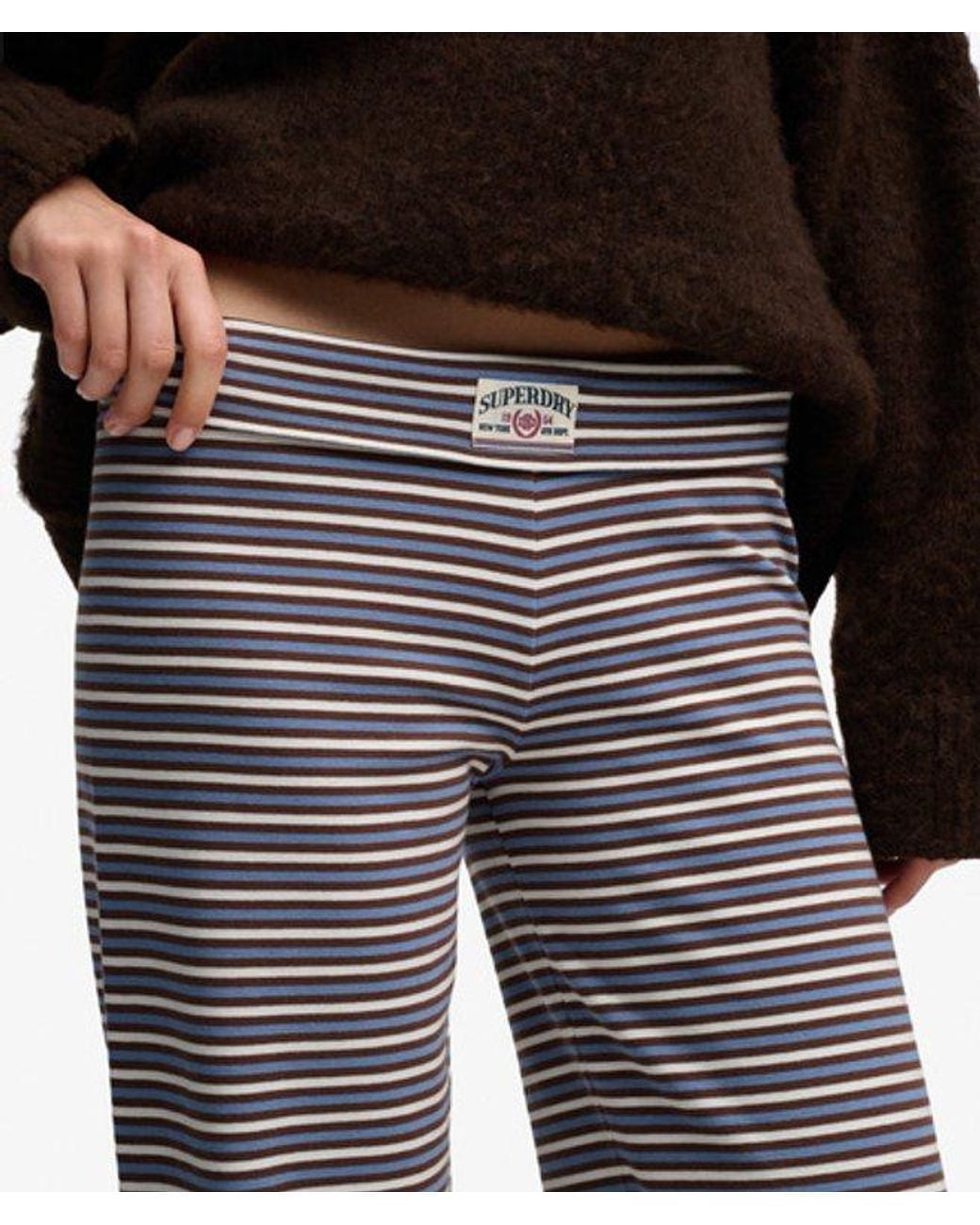 Superdry Athletic Essentials Jerseybroek Slanke Pasvorm in het Black