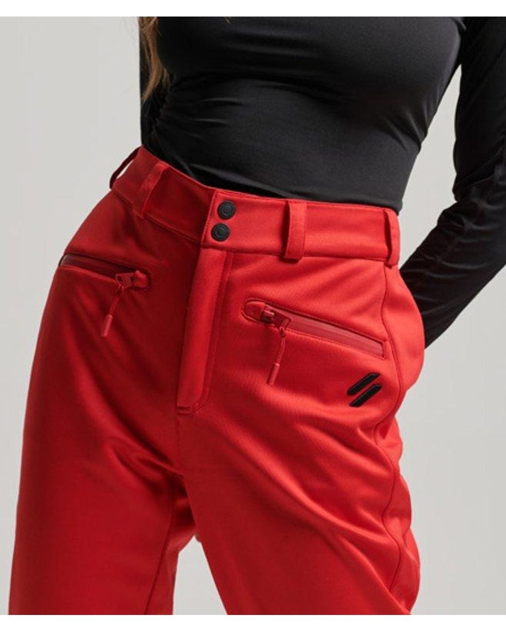 Superdry Sport Ski Softshell Slim Pants Red