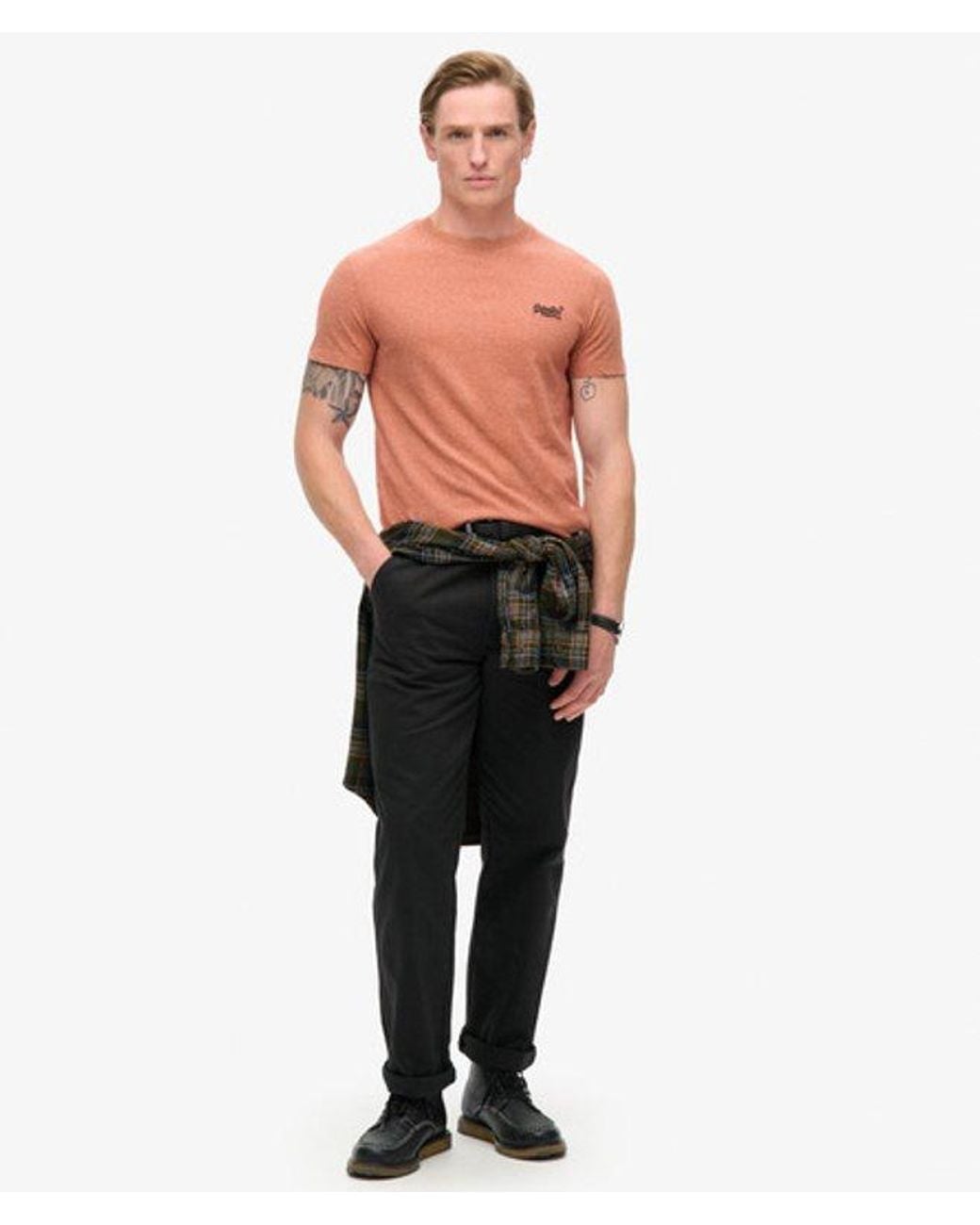 Superdry Red & Co Essential Logo T-shirt for men