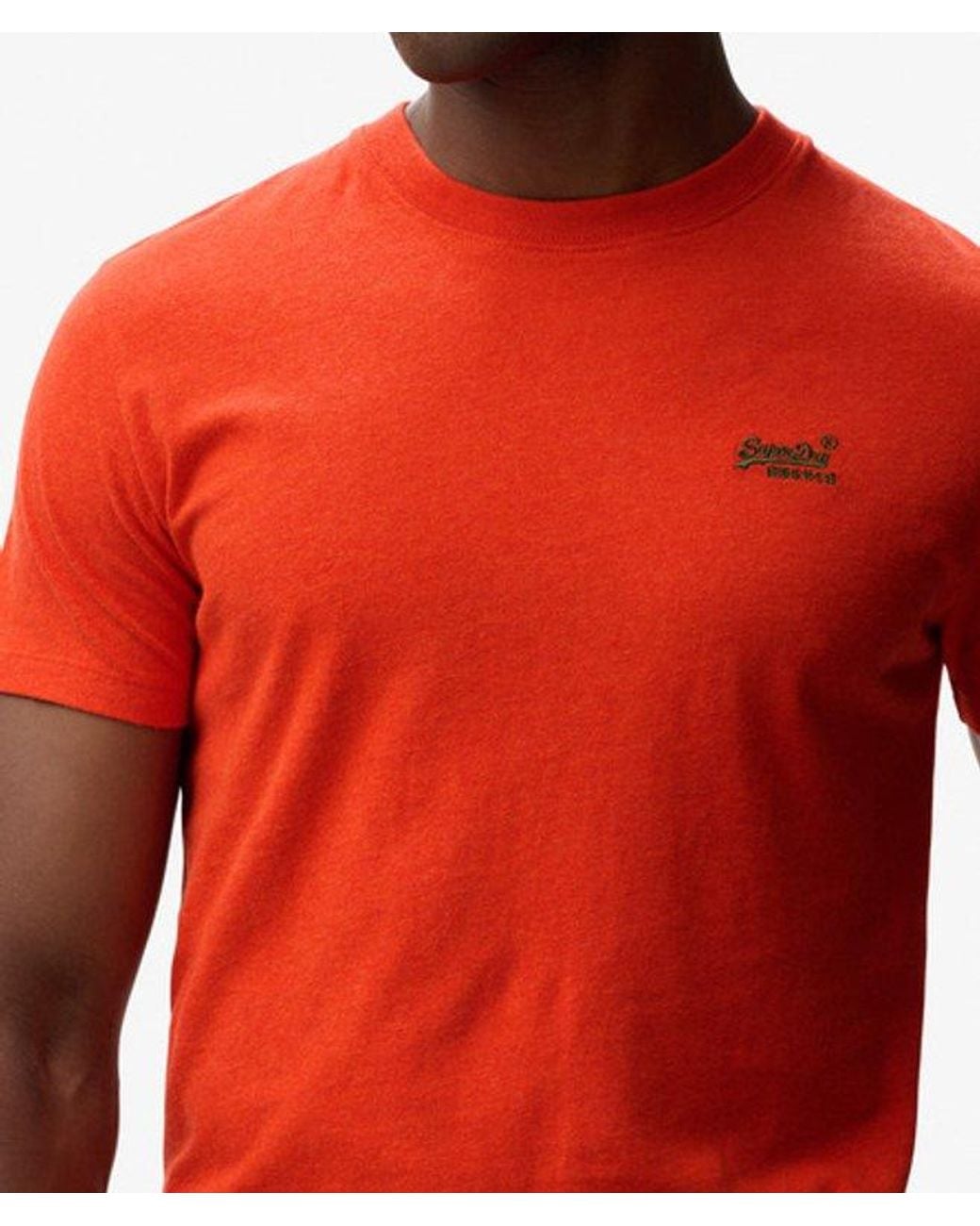 Superdry Red & Co Essential Logo T-shirt for men