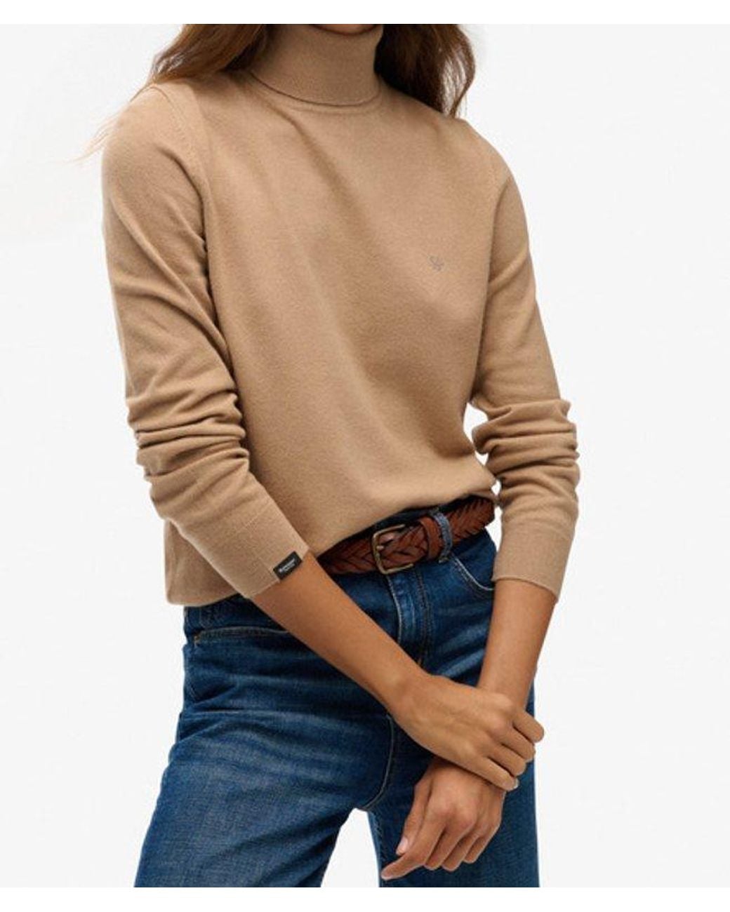 Superdry Blue & Co Classic Turtle Neck Jumper