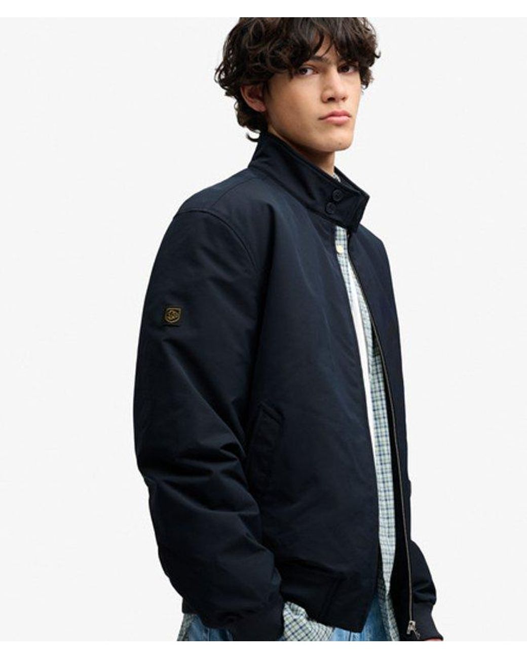 Superdry Blue & Co Campus Padded Harrington Jacket for men