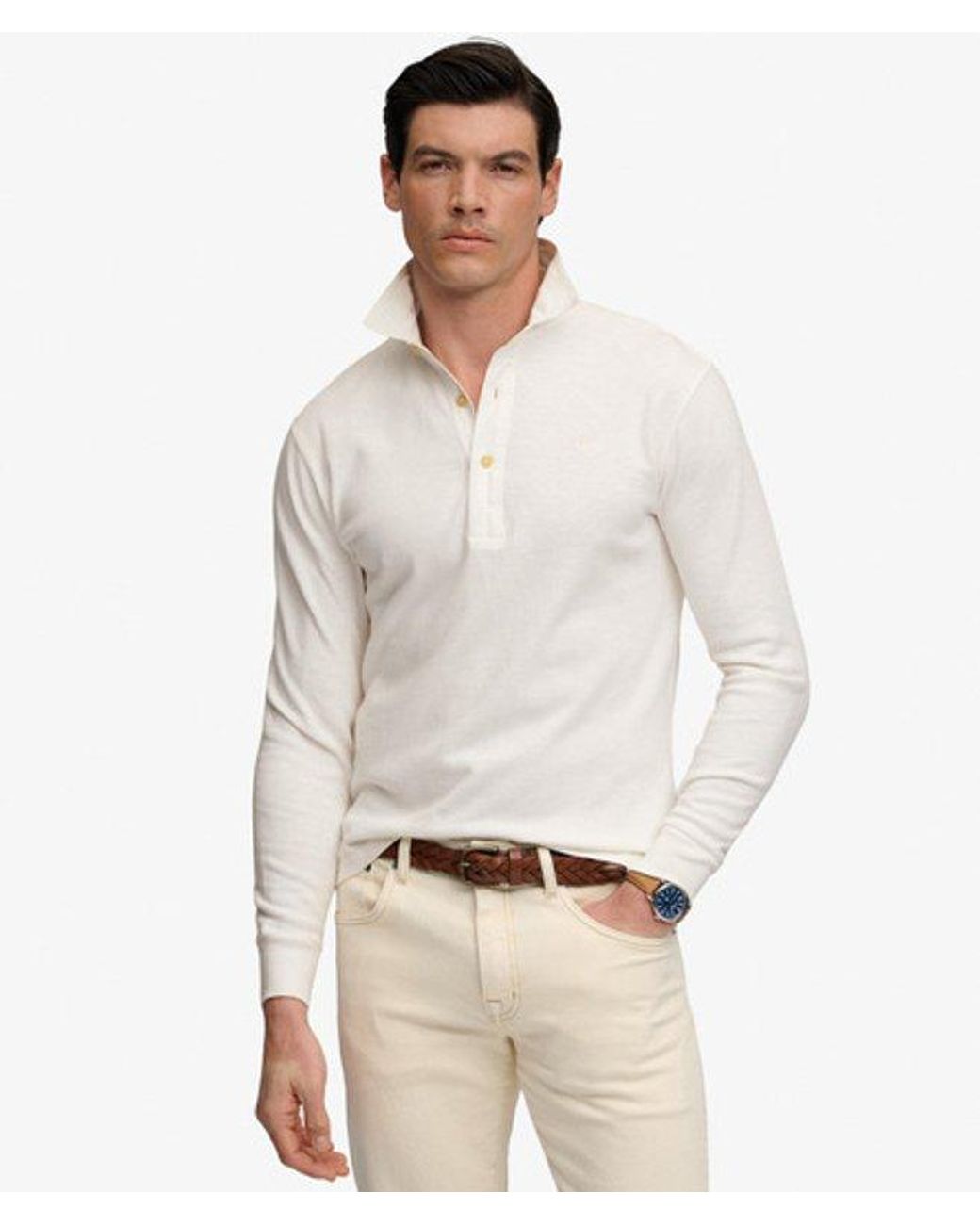 Superdry White & Co Classic Preppy Long Sleeved Top for men