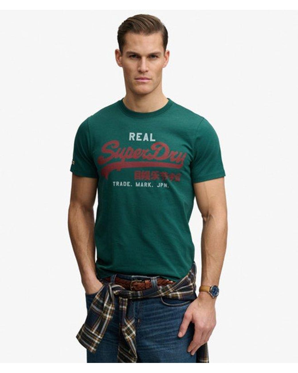 Superdry Green & Co Vintage Logo Classic T-shirt for men