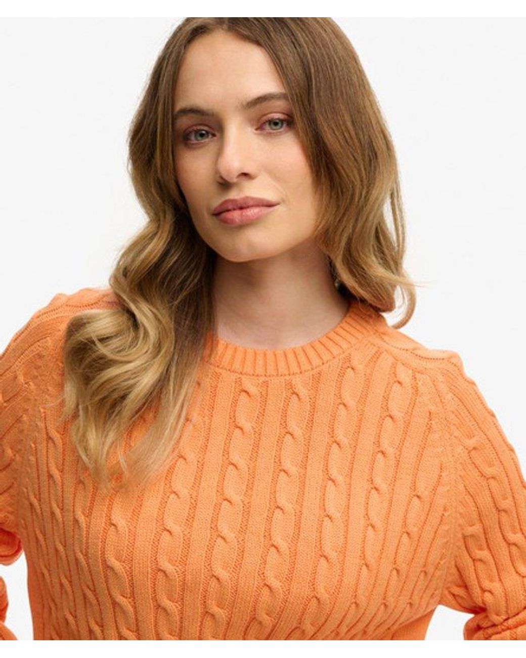 Superdry Orange & Co Slouchy Cable Knit Jumper