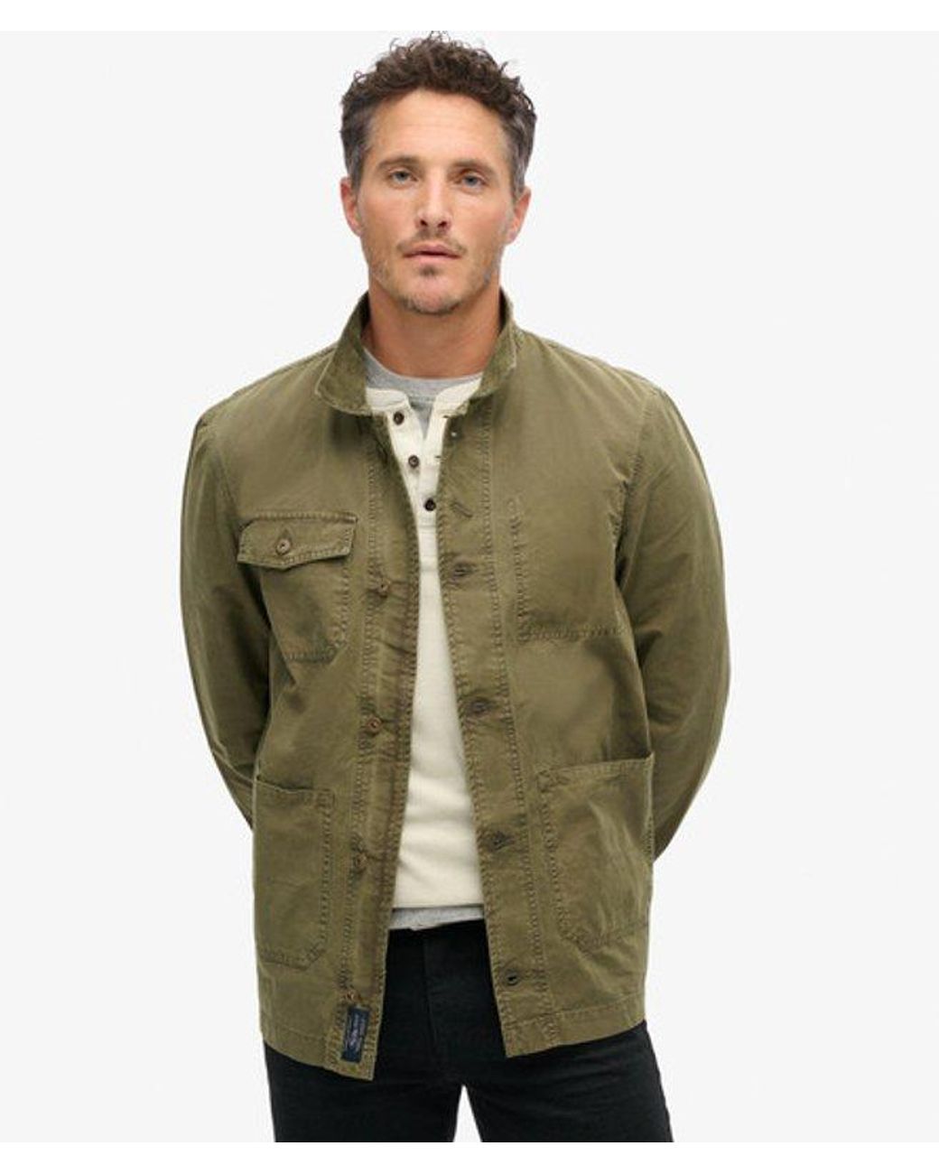 Superdry Green & Co The Merchant Store - Cotton Work Jacket for men