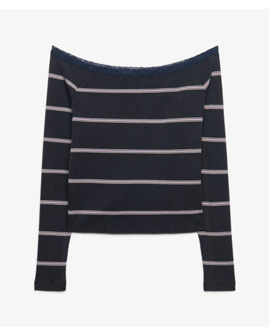 Superdry Blue & Co Athletic Essentials Lace Long Sleeve Top