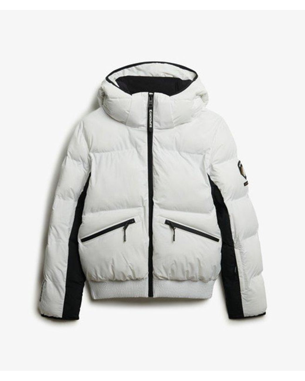 Superdry White & Co Hooded Ski Bomber Jacket