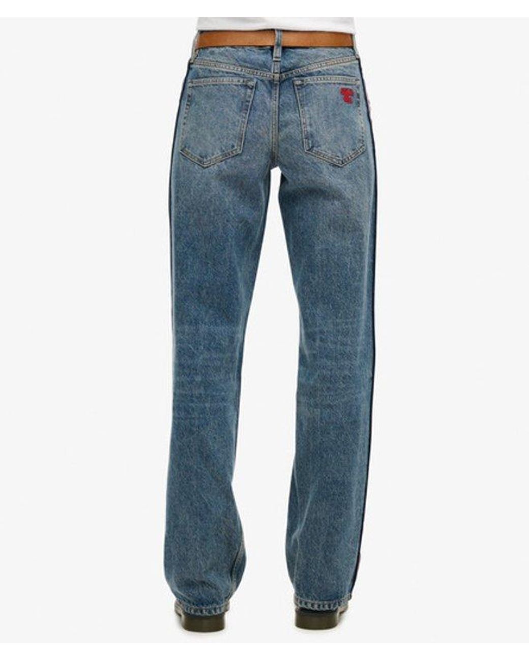 Superdry Blue & Co Mid Rise Wide Leg Jeans