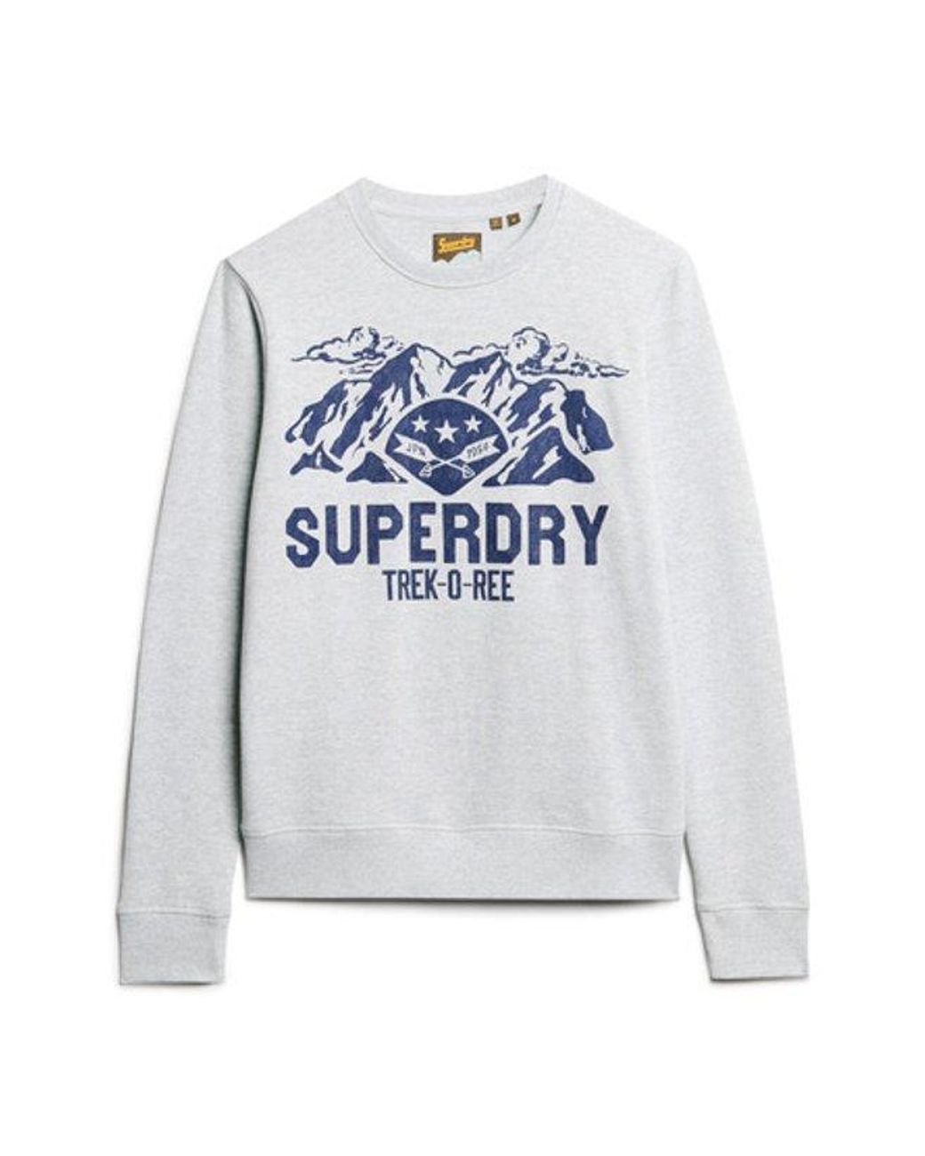 Superdry Gray & Co Outdoors Graphic Crew Sweatshirt for men