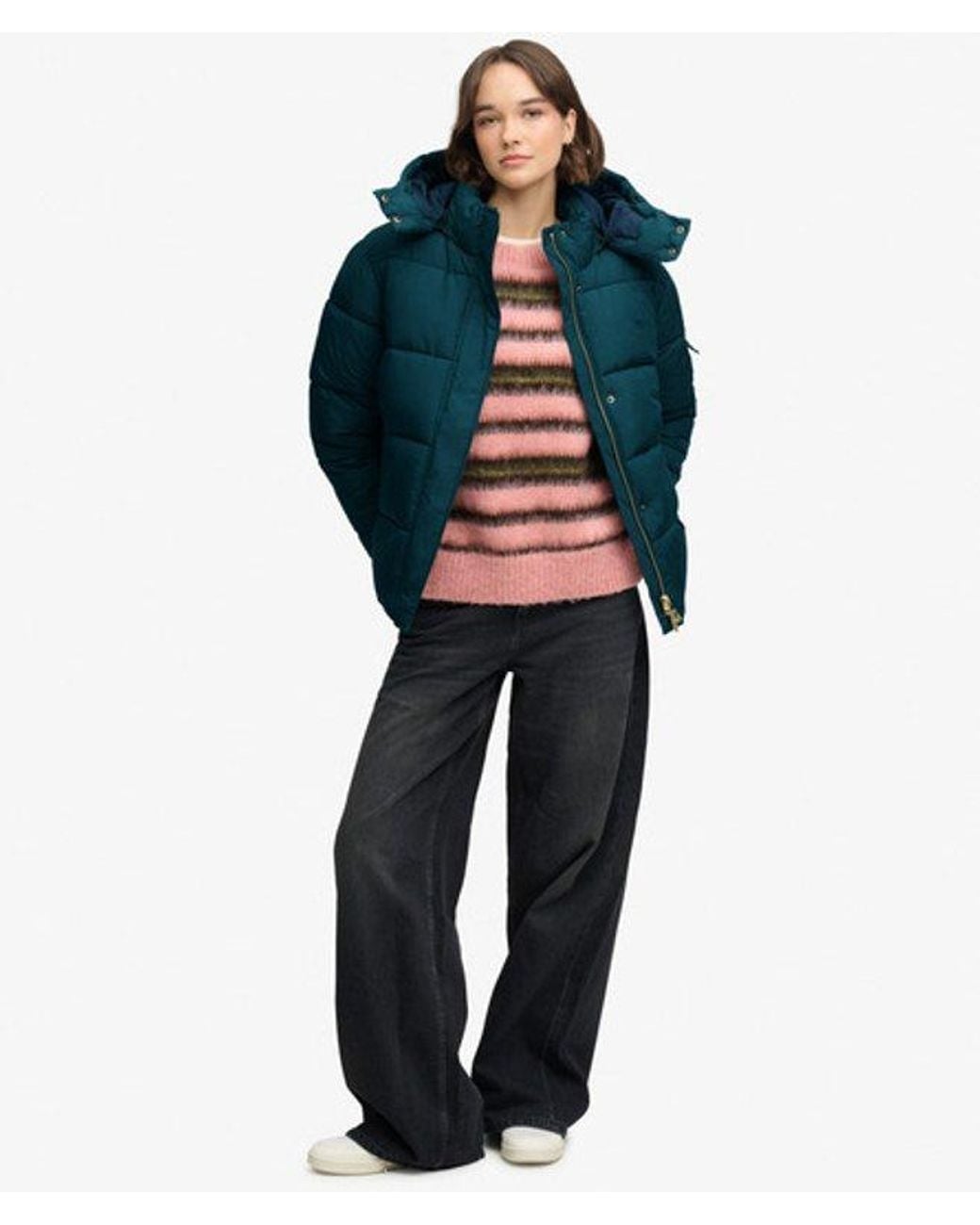 Superdry Premium Ripstop Pufferjas in het Blue