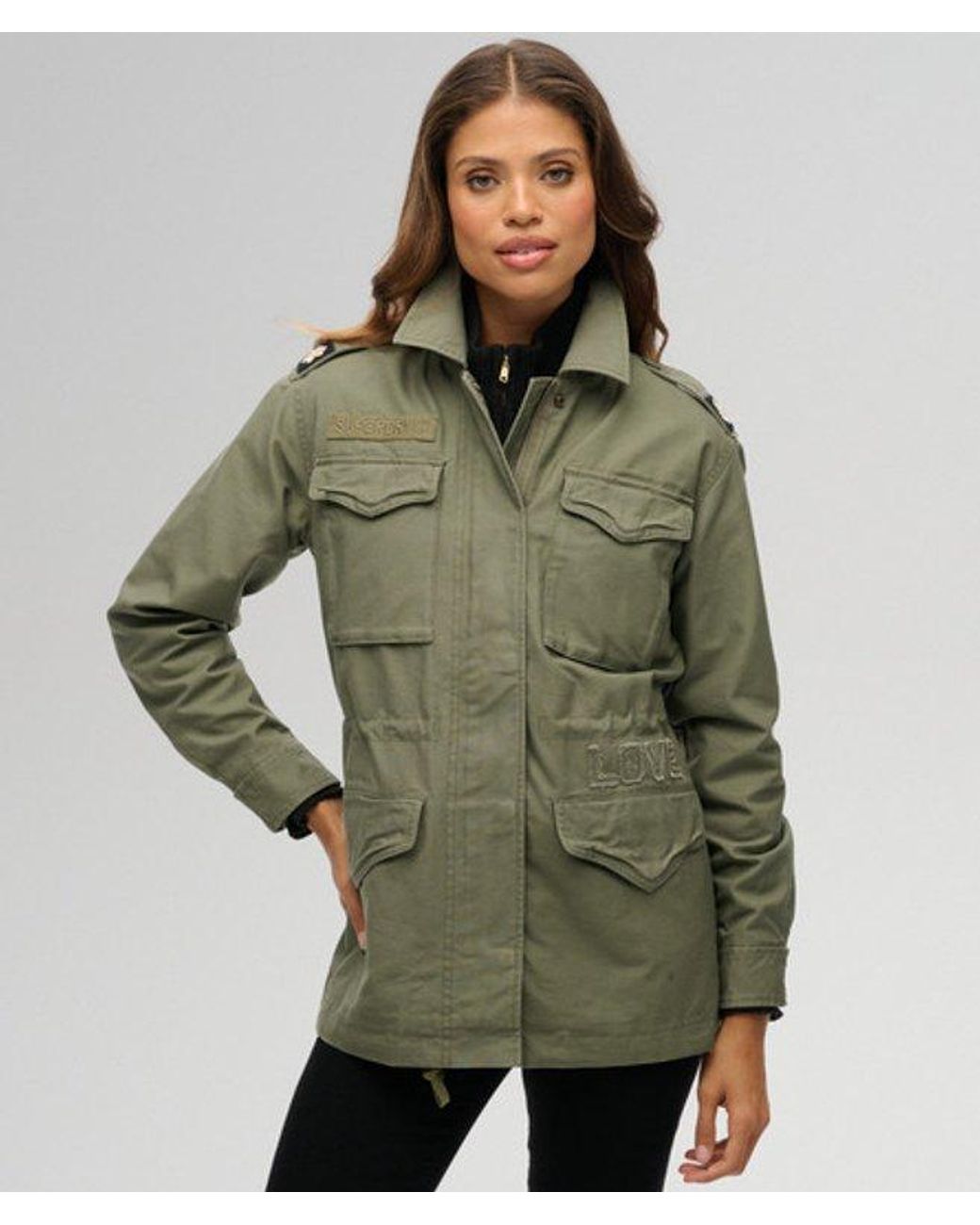 Superdry Green & Co Embellished Field Jacket
