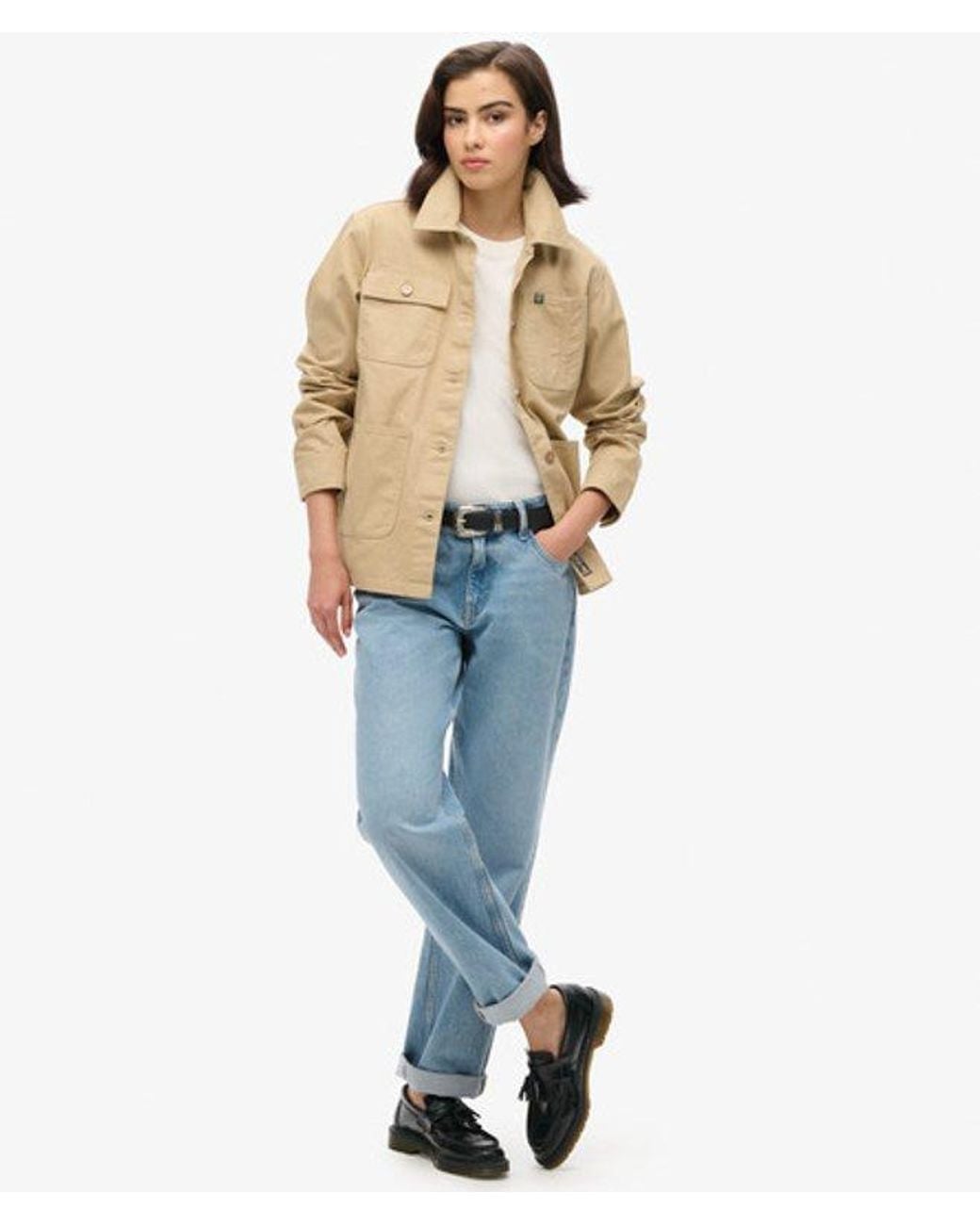 Superdry Natural Embroidered Chore Jacket