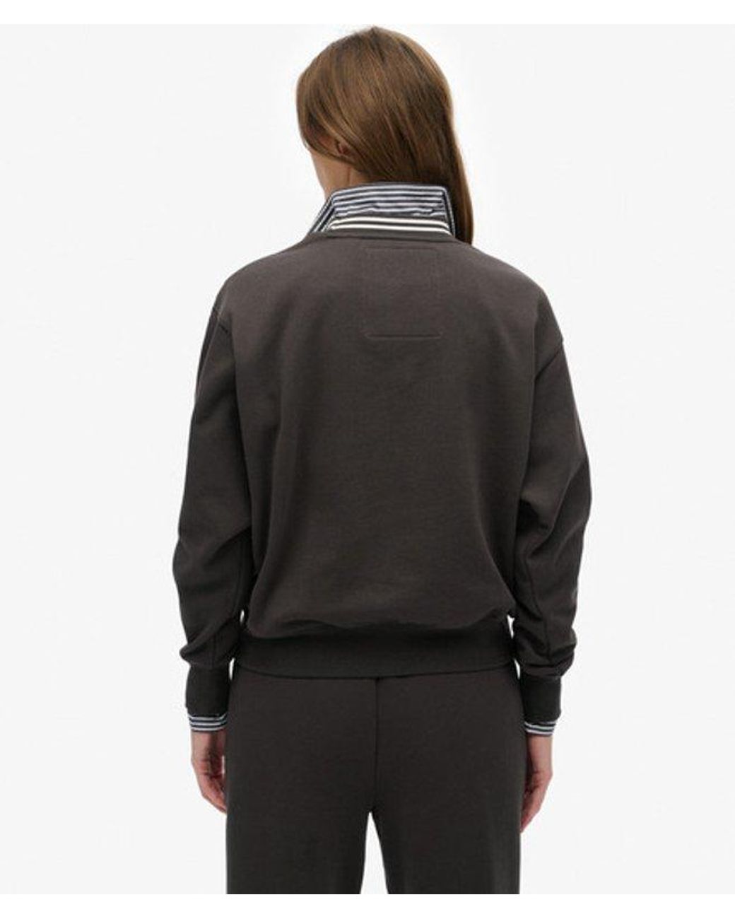 Superdry Black & Co Country Club Loose Crew Sweatshirt
