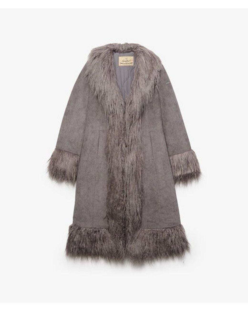 Superdry Blue & Co Long Afghan Coat
