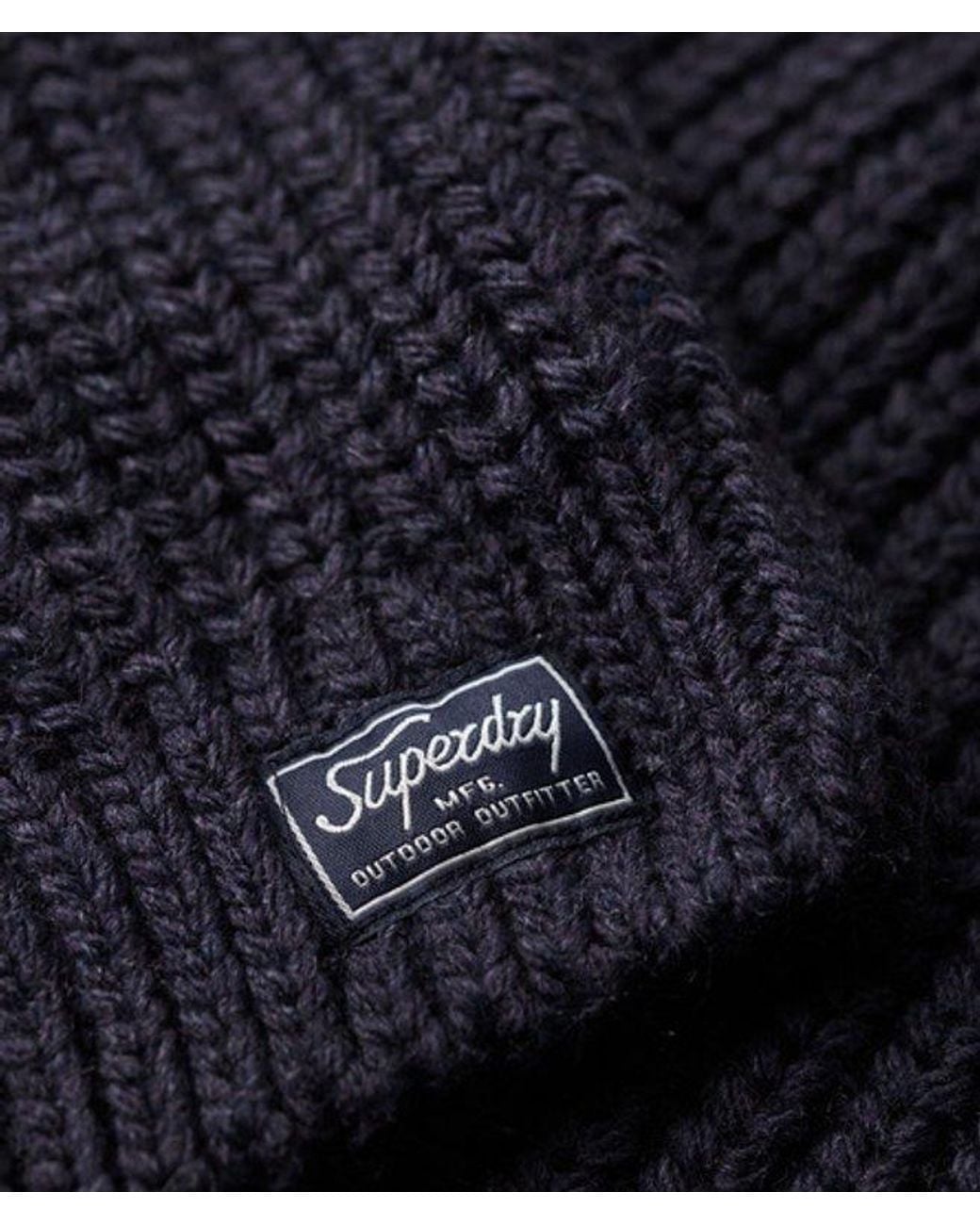 Superdry Blue & Co Slouchy Stitch Roll Neck Knit