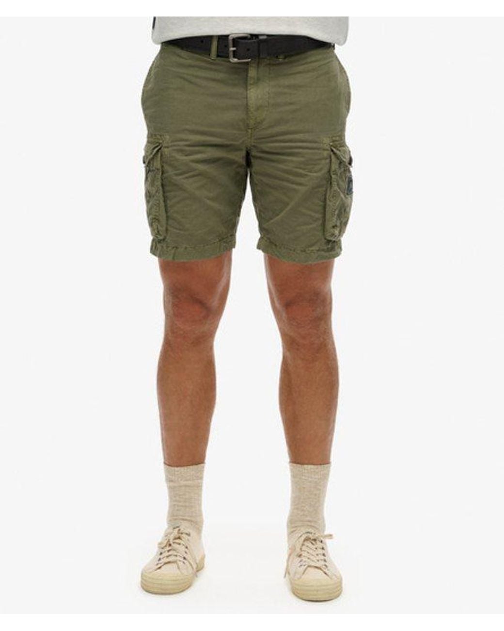 Superdry & Co Parachute Light Shorts Relaxed Pasvorm in het Green voor heren