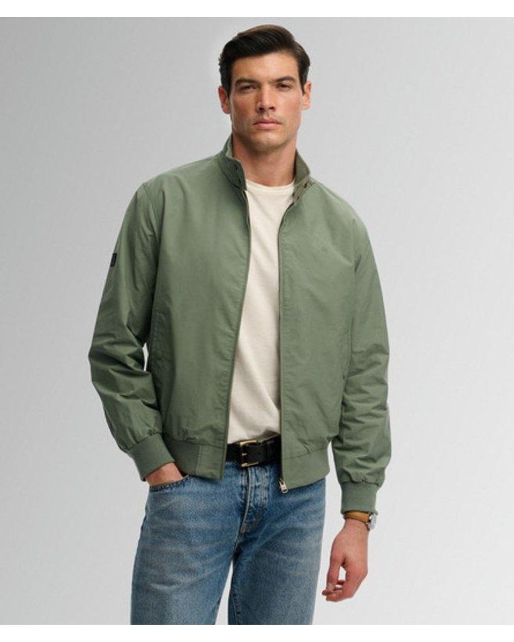 Superdry Green & Co Classic Harrington Jacket for men