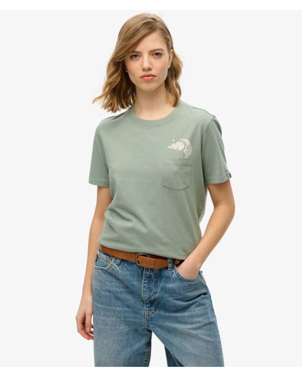Superdry Green & Co Psychic Readings Relaxed T-shirt