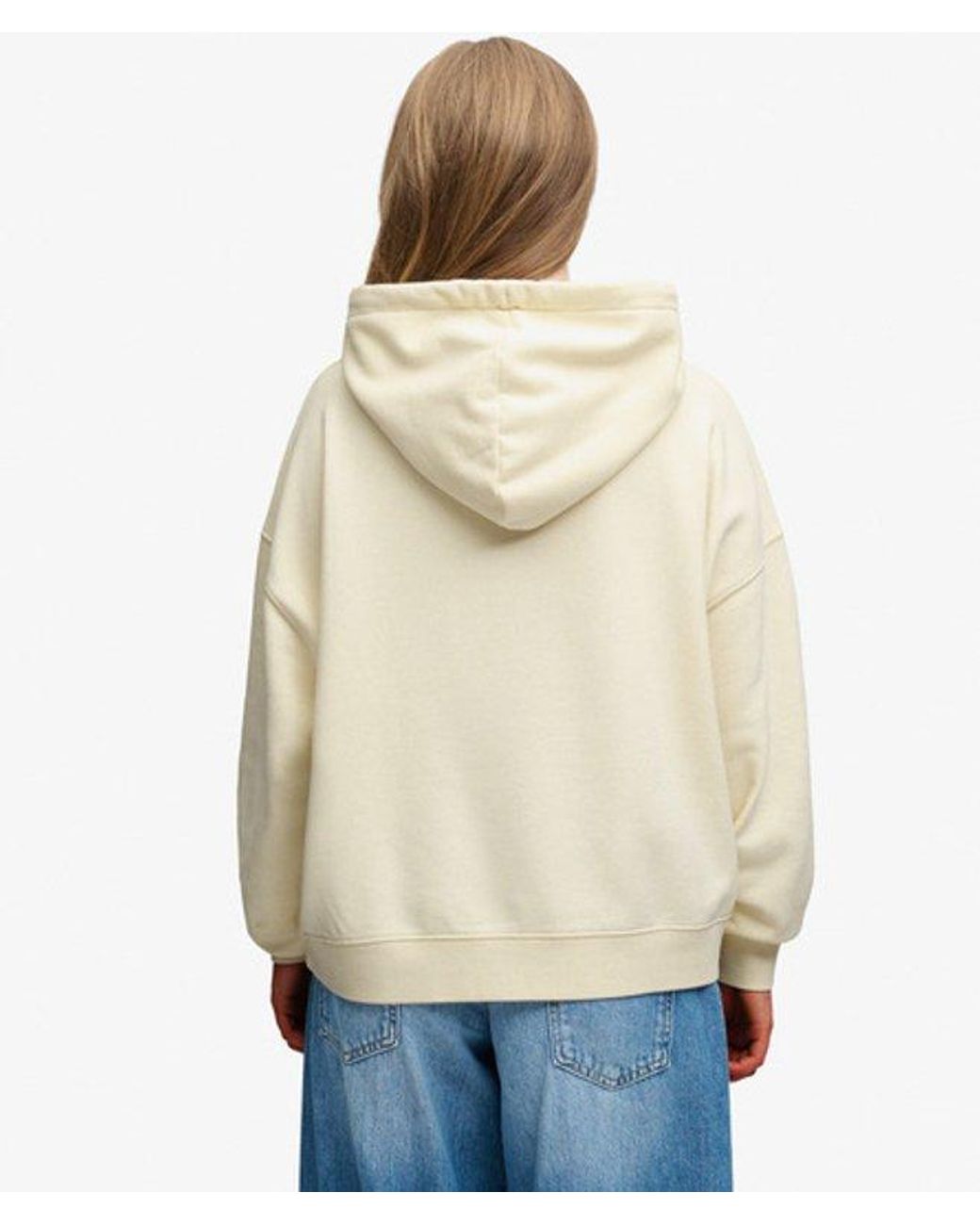 Superdry Natural & Co Luxe Casual Relaxed Hoodie