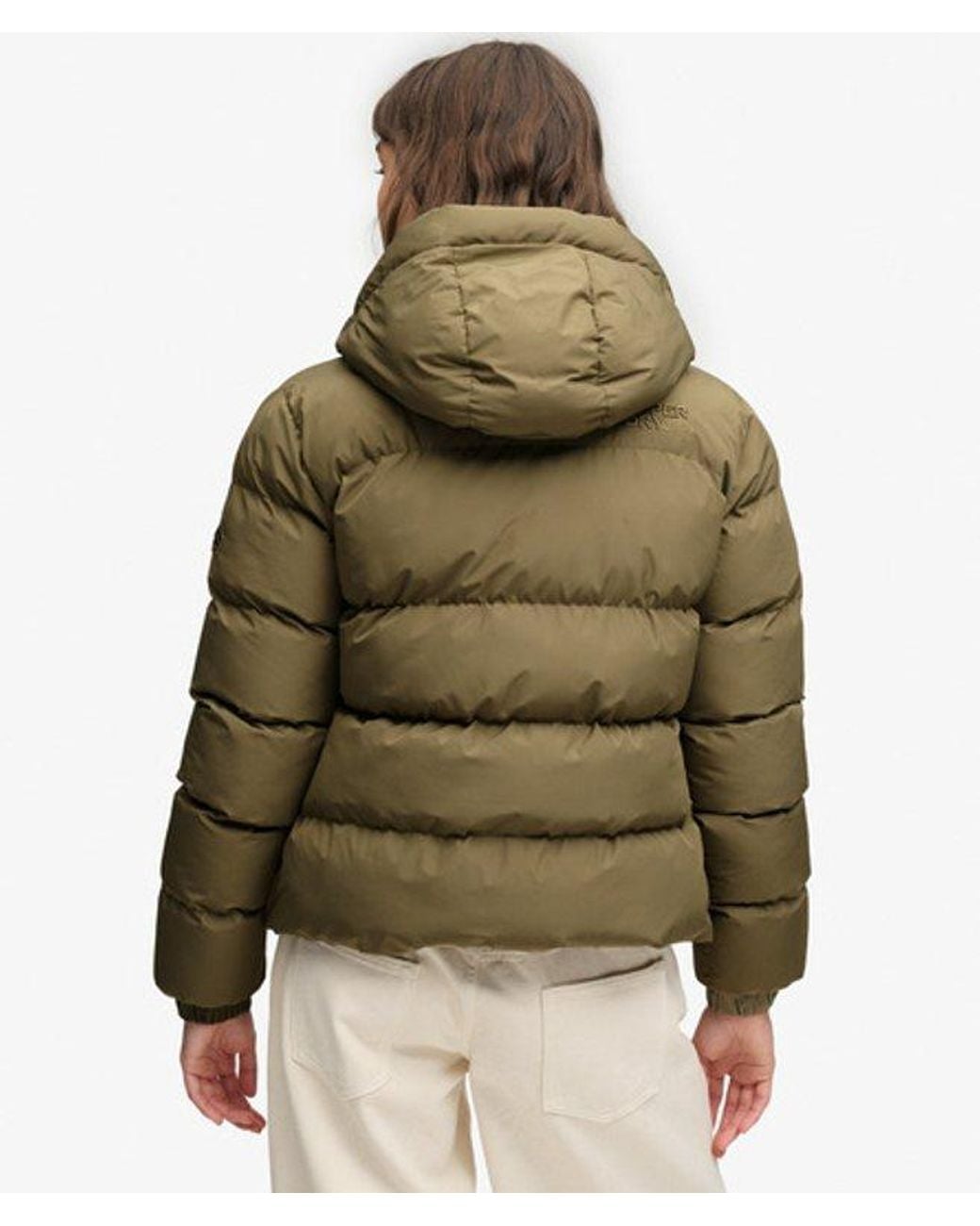 Superdry Blue & Co Hooded Sports Puffer Jacket