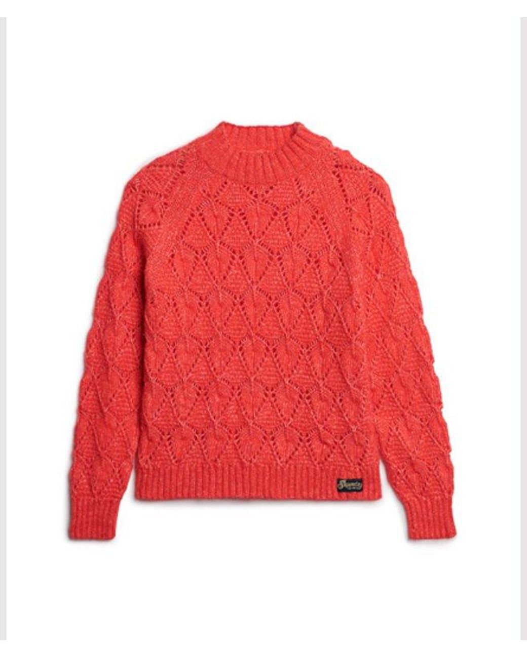 Superdry Red & Co Pointelle Knit Jumper