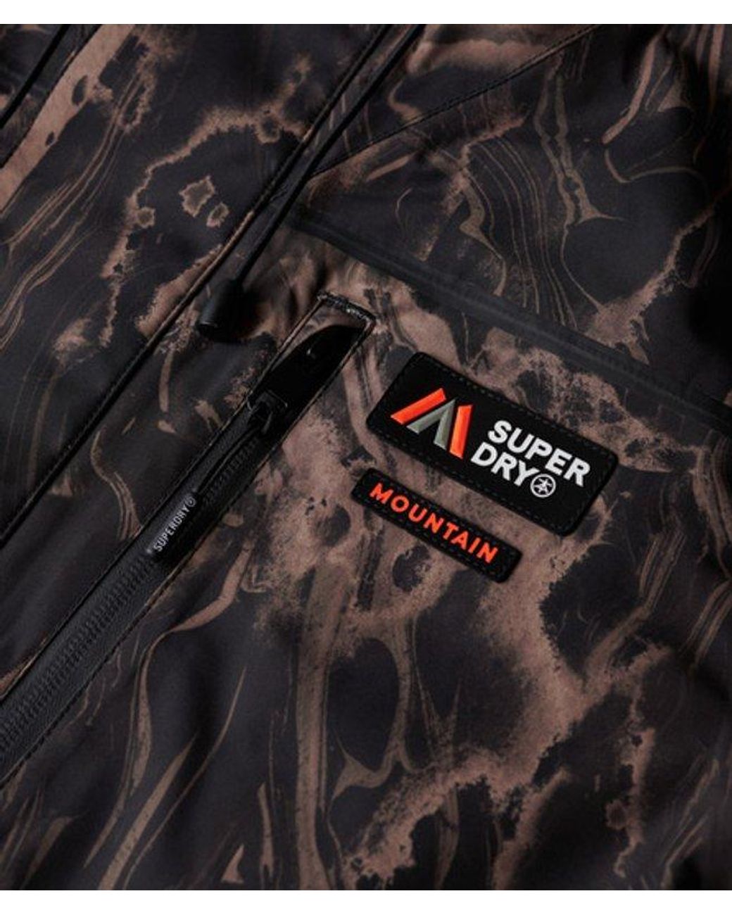 Superdry Black & Co Hooded Ski Shell Jacket for men