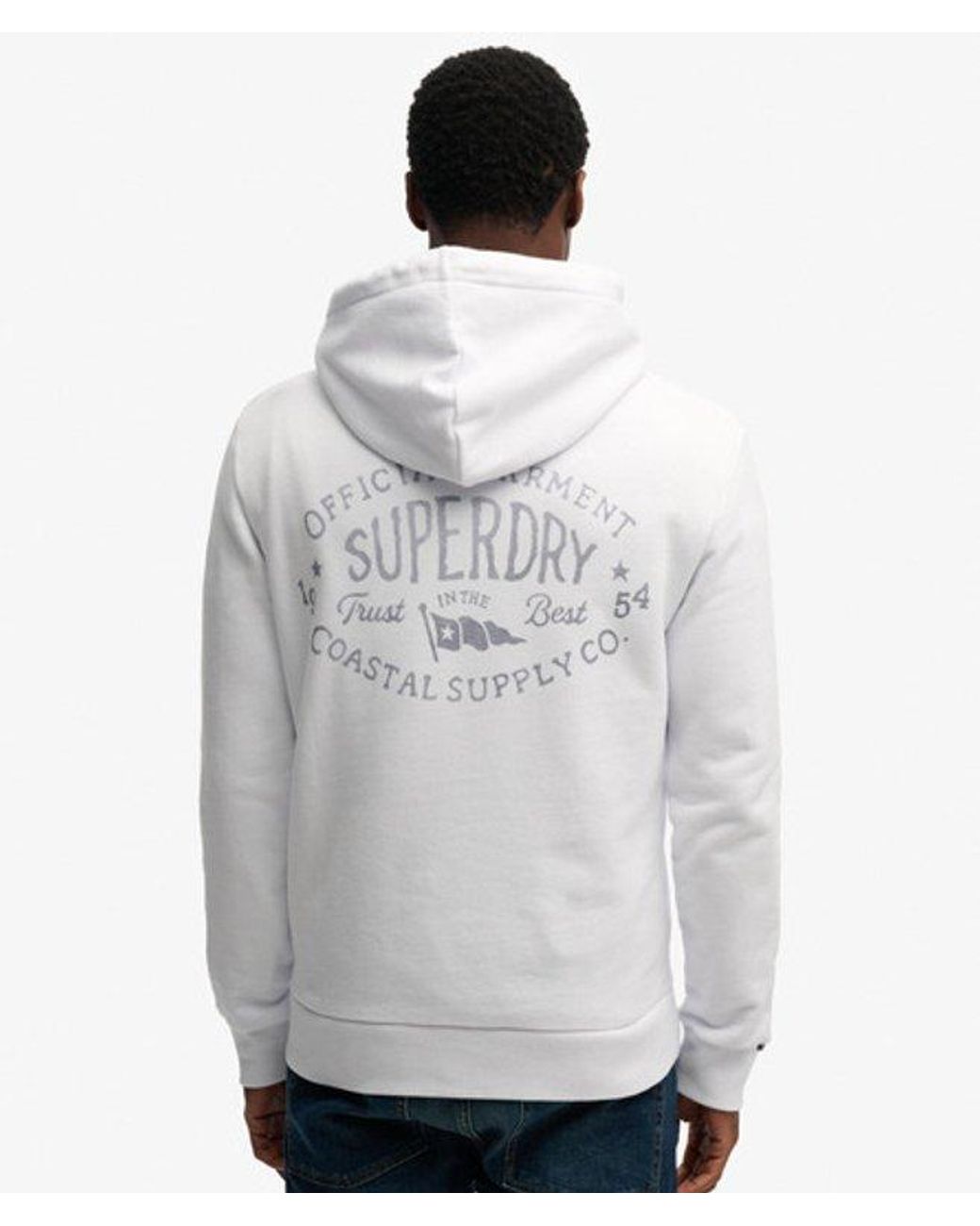 Superdry White & Co Lo-fi Dockside Embroidered Hoodie for men