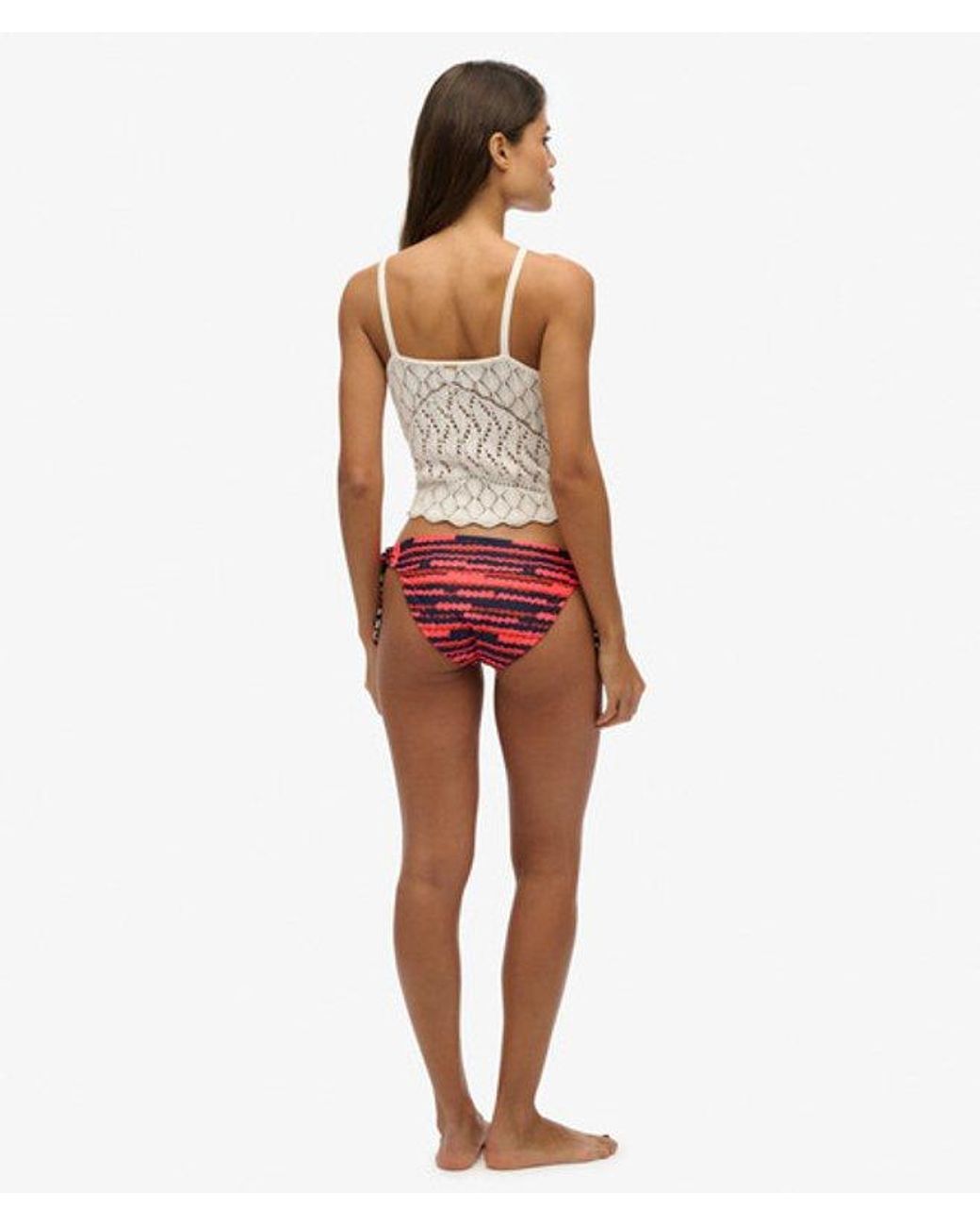 Superdry White & Co Mix Print Bikini Briefs