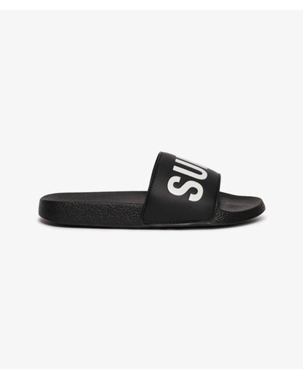Superdry Black & Co Pool Sliders