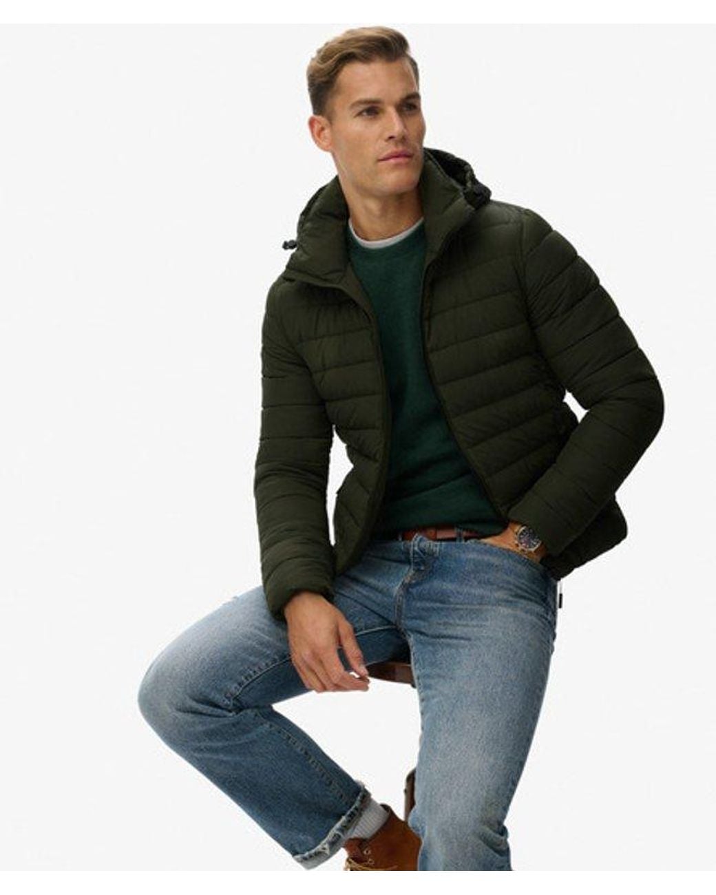 Superdry Green Hooded Fuji Jacket for men