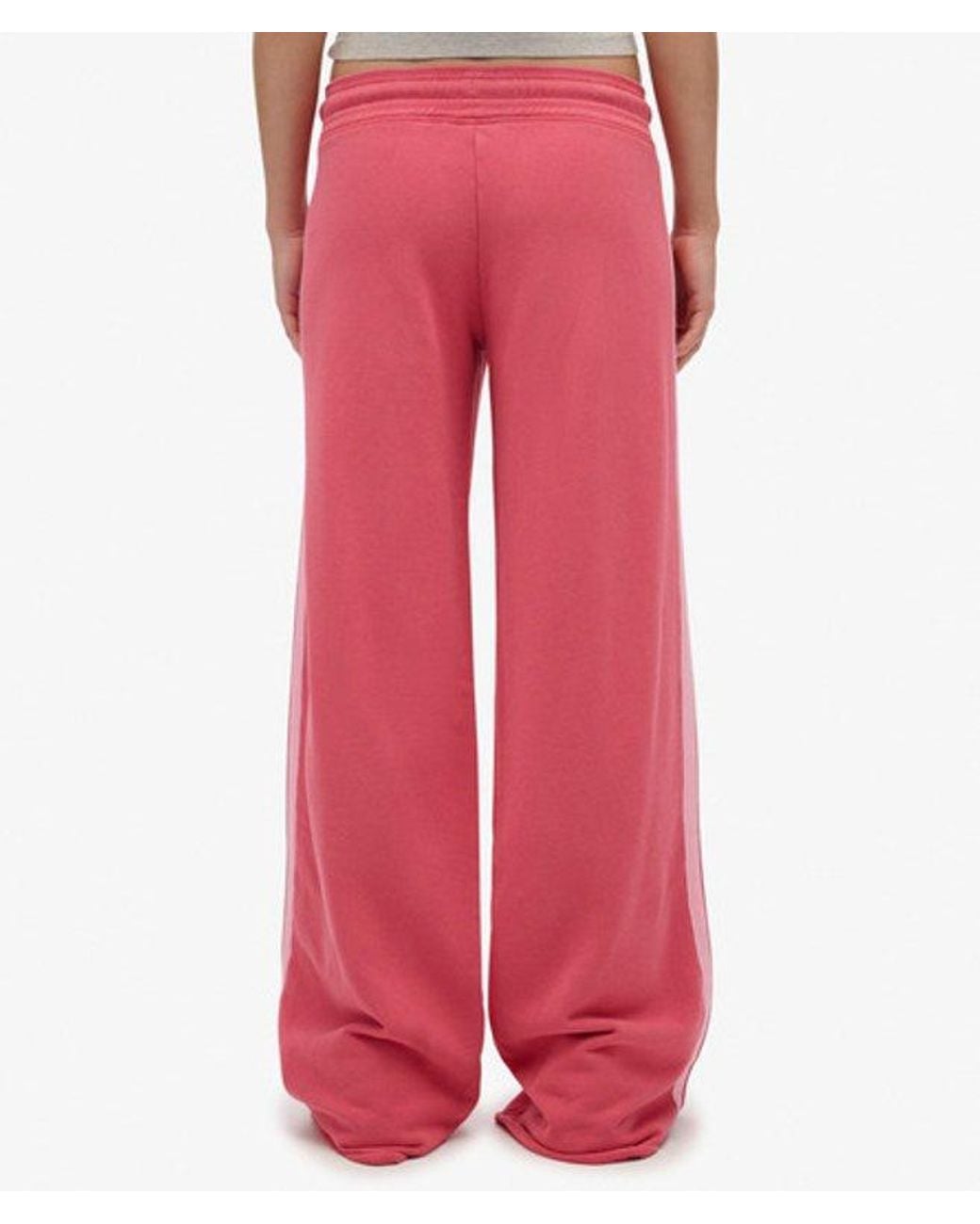 Superdry Red & Co Athletic Essentials Logo Straight joggers