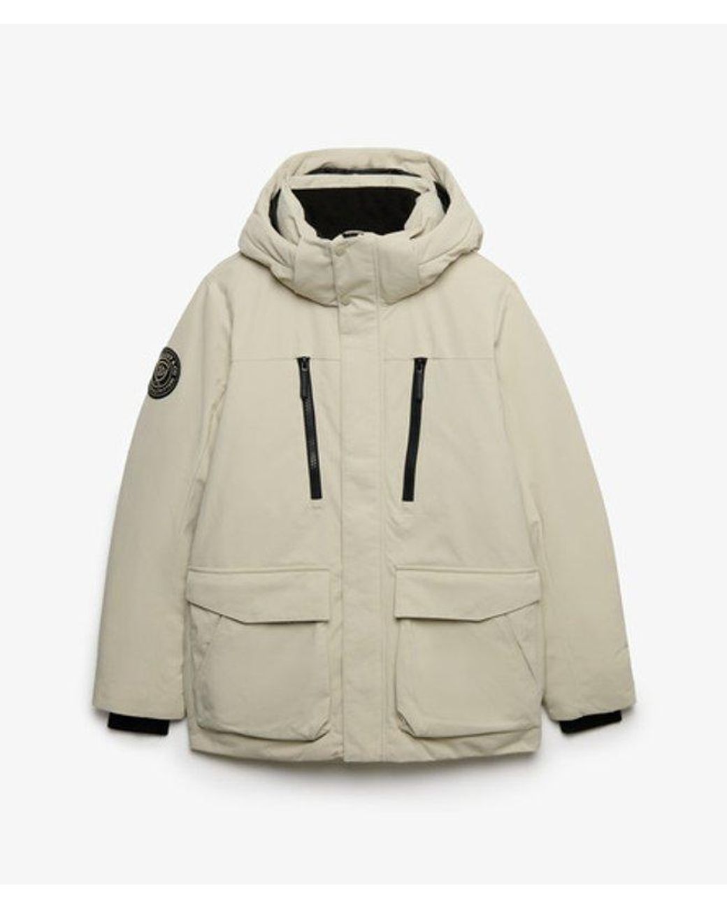 Superdry City Parka Jas in het Natural voor heren