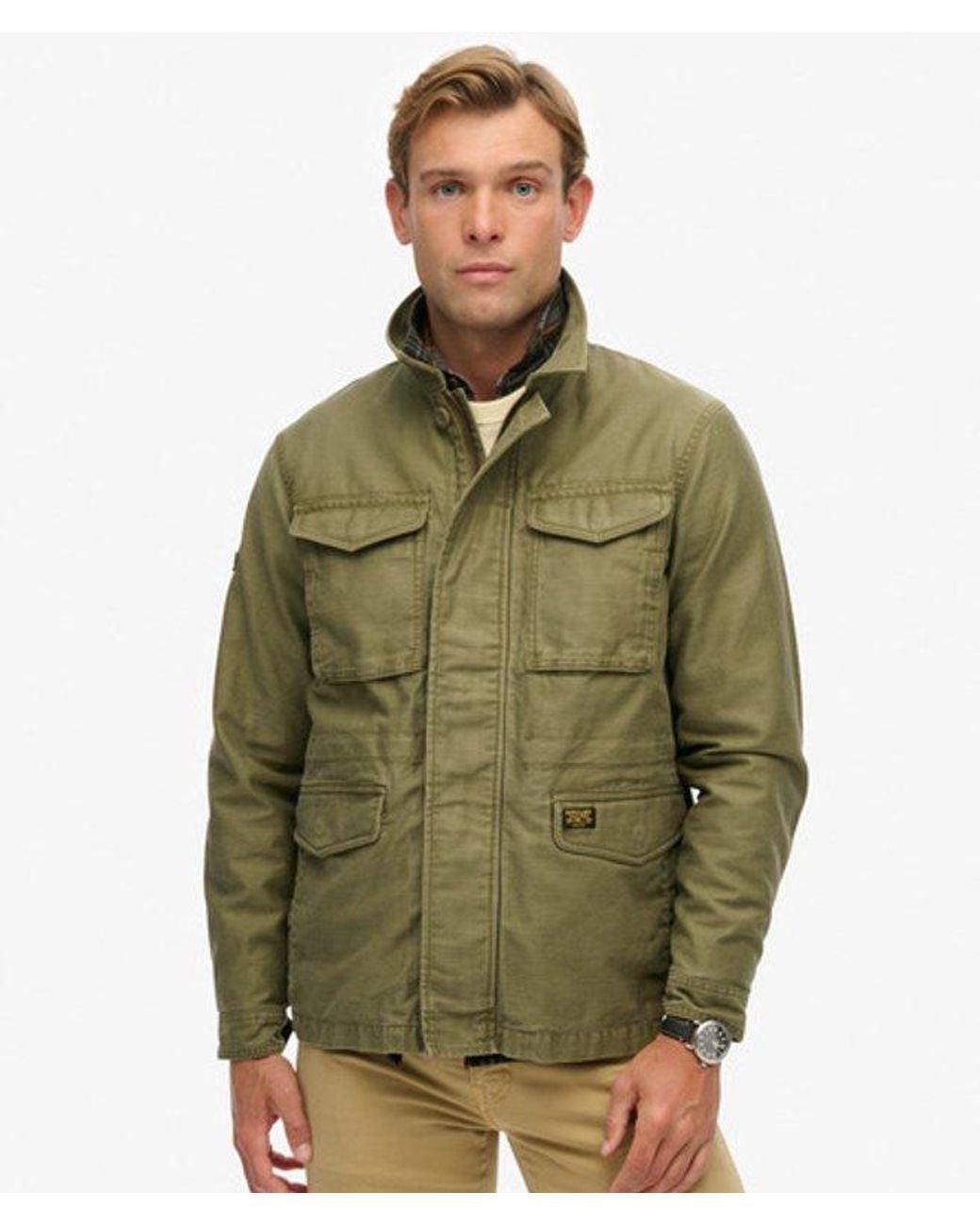 Superdry Green Collared M65 Jacket for men