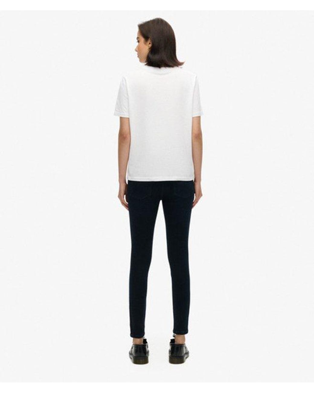 Superdry White & Co Organic Cotton Vintage Mid Rise Skinny Jeans