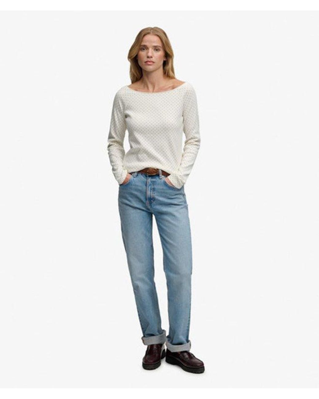 Superdry White & Co Bardot Off Shoulder Top