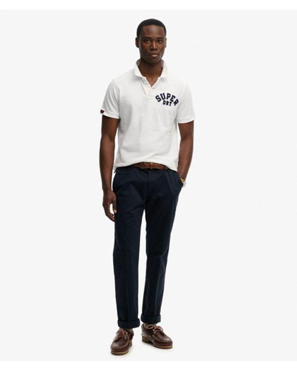 Superdry White & Co Vintage Athletic Polo Shirt for men