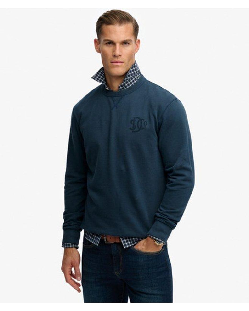 Superdry Blue & Co The Merchant Store- Graphic Sweatshirt for men